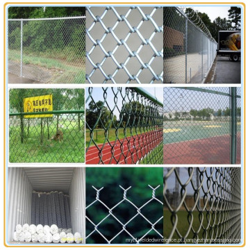 Galvanizado / PVC Coated Chain Link Fence (Fábrica)